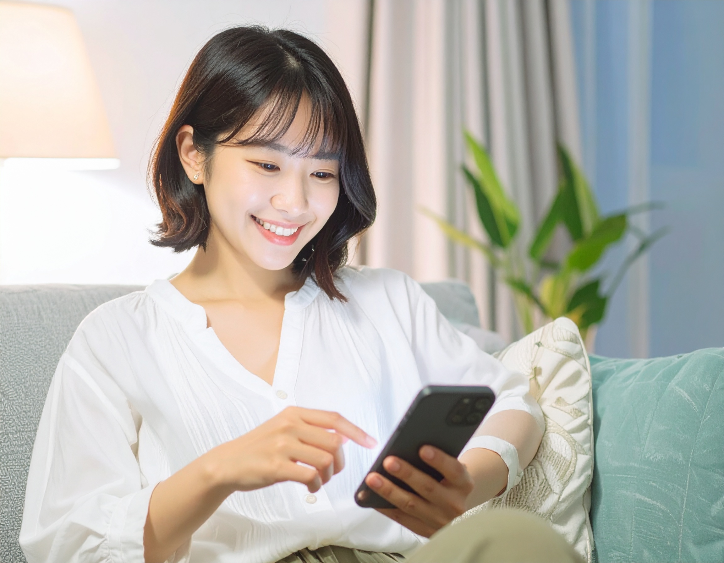 腸内環境アンケートシステム - お客様が簡単にアンケートに回答している様子